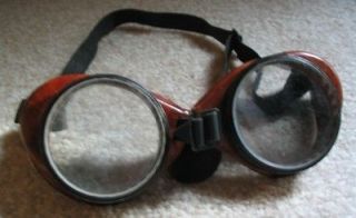 True Vintage SAFETY GLASSES Wire Mesh Sides STEAMPUNK COSPLAY Look