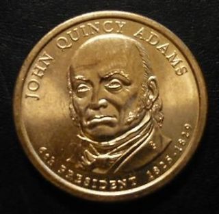   Adams 2008D Gold Dollar Type 2 Clad Coin 6th President Denver 373