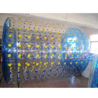   Ball Cylinder Roller BLUE Zorb Inflatable Pool Toy with Air Pump