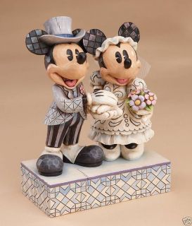 PRECIOUS MOMENTS DISNEY Figurine MICKEY MINNIE WEDDING Honeymoon 