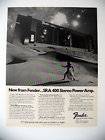 Fender SRA400 SRA 400 Power Amp Amplifier 1980 print Ad