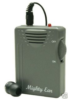   Amplifier Hearing Aids soft earplug Spy Listen Up long life battery