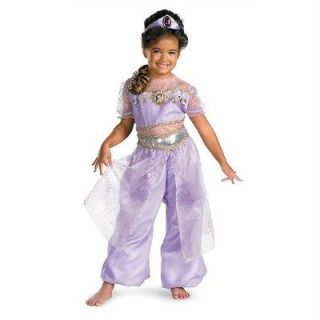Jasmine Aladdin Disney Princess Child Deluxe Costume Size 4 6 