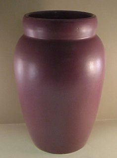 12 Zanesville Pottery Oil Jar/Floor Vase #3 Matte Lavender/Purpl​e 