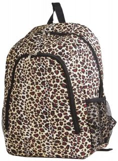   Leopard Cheetah Animal Print School Book Backpack Travel Dance Bag