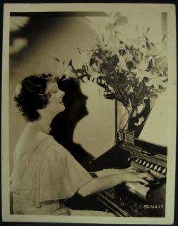   Myrna Loy Playing The Pump Organ 1936 MGM Publicity Photograph