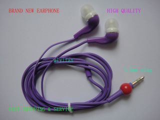 PURPLE NEW 3.5mm In Ear Earbud Earphone Headset FOR iphone  MP4 CD 