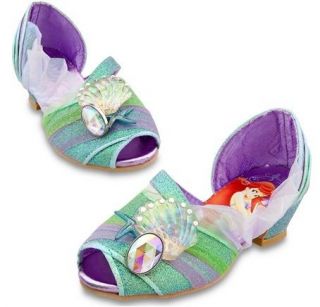   Store Princess Deluxe Ariel Shoes Costume The Little Mermaid NWT NEW