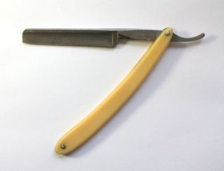   Dubl Duck Satinedge Straight Razor 1/2 Blade US Patent VTG Antique