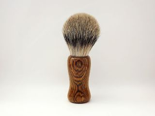 Bocote Wood 22mm Silvertip Badger Hair Shaving Brush (Handmade in USA)