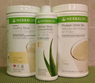 Herbalife Formula 1 + Concentrated Aloe + Protein Drink Mix Combo