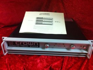   Tech MA2402 Professional Power Amplifier DJ Audio Equipment in Box