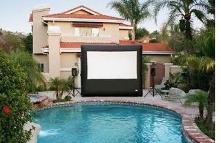   Cinema CBP91080 9 x 5 Pro Screen w/ 1080p HD Projector & Speakers