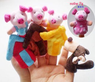 NEW~~Finger Puppet story （The Three Little Pigs）.plush toys story 