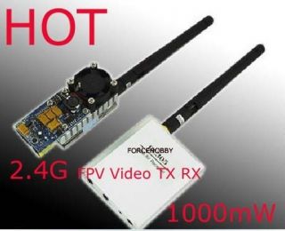 RC Plane 2.4G FPV Video A/V Transmitter/RX 1000mW 6.0Km