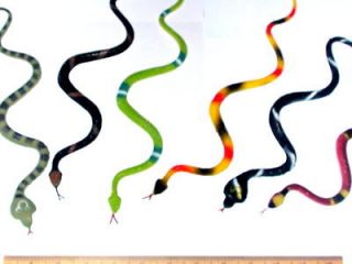 12 ~ Rain Forest SNAKES ~ 14 inch ~ Rubber Vinyl ~ NEW ~ FREE USA 