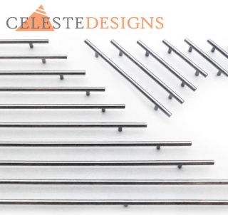   Solid Stainless Steel Kitchen Bar Pull Cabinet Handles 