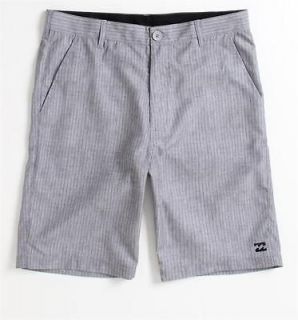Billabong Dustin Mens Gray Stripe Hybrid Shorts Boardshorts New NWT
