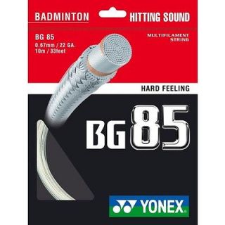 Yonex BG 85. Badminton String 5 sets. 33feet/10m per package. Total 5 