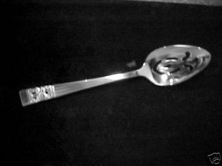 Oneida CORONATION Silverplate SLOTTED Serving Spoon s