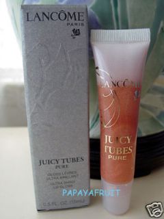 NIB Lancome Juicy Tubes Pure Raw Lip Gloss~BARE HONEY~