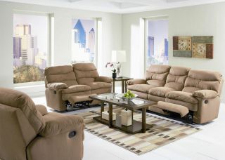 Sofa Loveseat Recliner Chair 3Pc Set Sectional Couch Reclining 
