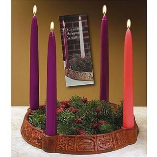 Abbey Press Anticipation Advent Wreath Candleholder with 4 Advent 