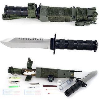 Whetstone Anchored Eagle Survival Knife with Sheath   Stainless Steel 