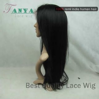   silky straight full lace wig/ lace front wigs 8  22 real human hair
