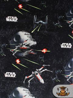 100% Cotton Print Fabric   STAR WARS   X WING FH DSNY 40 / Sold by 
