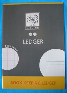 SILVINE BOOKKEEPING LEDGER ACCOUNTS BOOK   32 Page A4