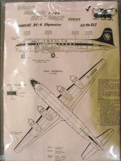 WELSH VACUFORM MODEL OF THE DOUGLAS DC 4 SKYMASTER KIT NO SL7 1/144