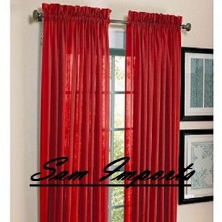 red curtains in Curtains, Drapes & Valances