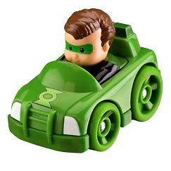 Fisher Price Little People Wheelies Green Lantern Car NEW