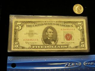 1963 five dollar bill in United States Notes