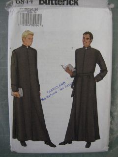 MENS CLERGY RELIGIOUS ROBES COSTUME PATTERN 6844