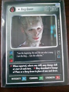 Star Trek CCG 1E First Contact Rare BORG QUEEN (Universal Card 