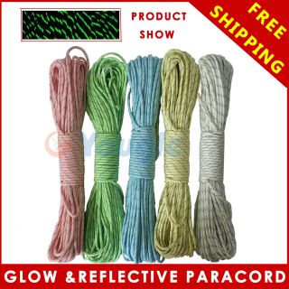   Strand Luminous Glow in the Dark & Reflective Paracord Parachute Cord