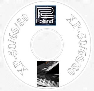 Roland XP 50/ 60/ 80 Sound Library, Editors, Manual XP