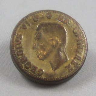   Picture Coin Button   georgivs vi d g br omn rex   British George