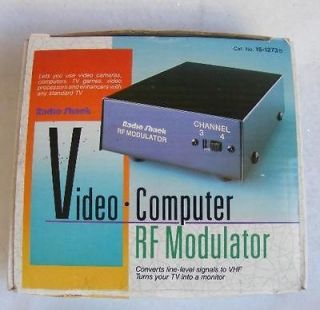 RADIO SHACK VIDEO COMPUTER RF MODULATOR WITH BOX CAT # 15 1273B WITH 