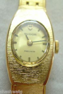   ROLEX TUDOR PRECISION RARE WINDING WATCH IN GOLD PLATED BRACELET