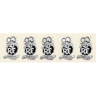   Rat Fink Black & White Strip Decal Sticker Stickers 5 Piece Ed Roth VW