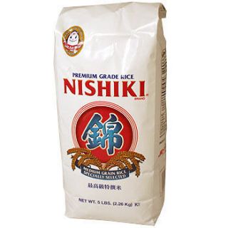 Nishiki Rice 5 lb Premium Sushi Rice Hawaiian Style Sticky White Rice