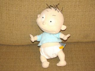11 2000 Viacom Intl GUND Rugrats Baby Doll Diaper Blue Shirt PICKLES