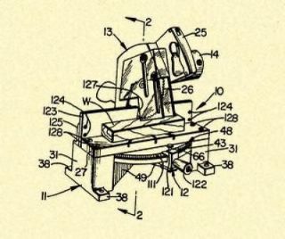 DELTA ROCKWELL Chop Saw, Miter Box US Patent Print_W182