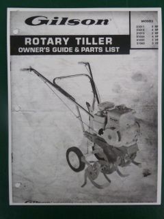   GUIDE PARTS MANUAL ROTARY TILLERS # 51011 51012 51013 51034 51035