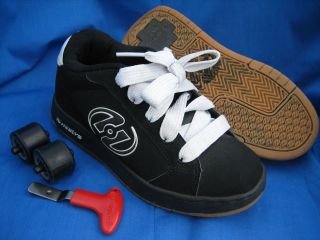 Heely Skate Shoes Hurricane Size 5 Mens Black EUC Heelys Inline Roller