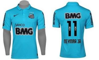 New Santos III 3 soccer jersey blue 2012/2013 Neymar Jr # 11 shirt 