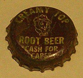 Vintage Grafs Creamy Top Root Beer cash for capscorkusedSoda 